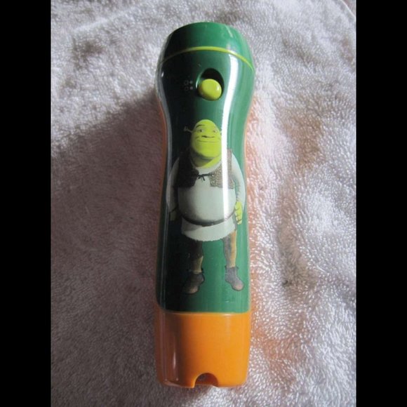 Dreamworks' Shrek Ultra Bright Flashlight Torch Flash Light Orange Green Ogre - Picture 3 of 13